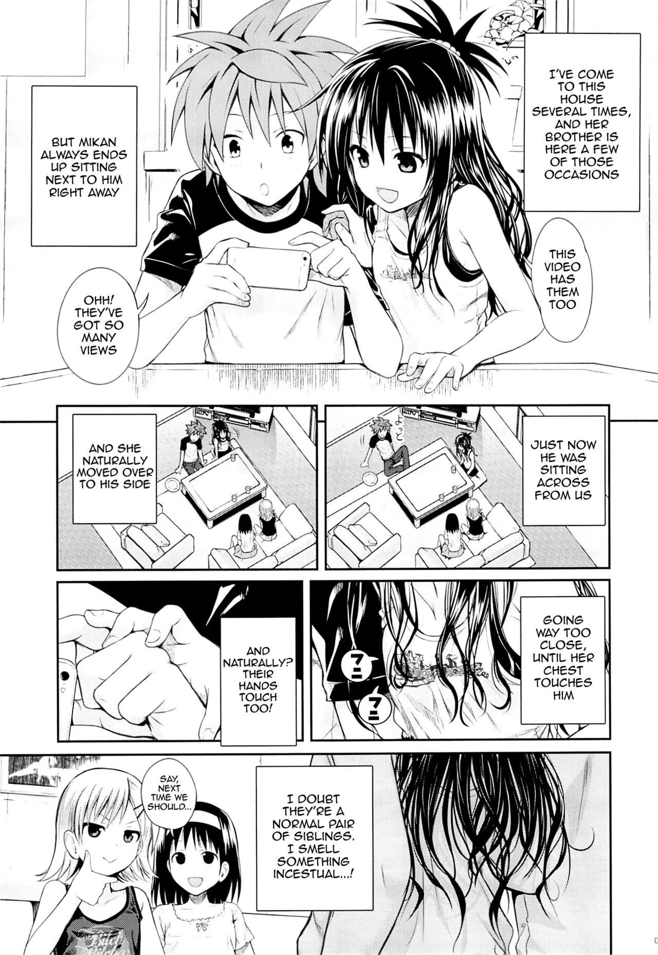 (C89) [40010 1-GO (Shimanto Shisakugata)] Tomodachi no Ecchi na Kyoudai Kankei (To Love-Ru) [English] {doujins._05.jpg